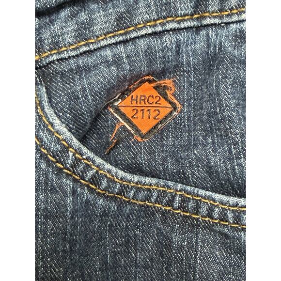 Wrangler FR Blue Jeans Women’s Sz 11 34x30 Flame Resistant Straight Leg - Picture 3 of 13